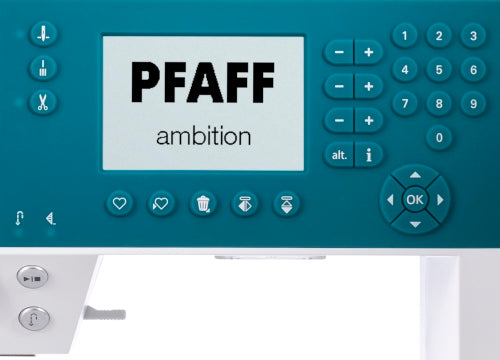 Pfaff ambition 620 monochrom Screen
