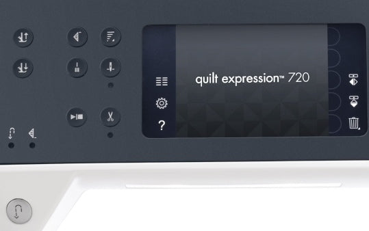Pfaff quilt expression™ 720 Expression Line Nähfunktionen