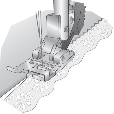Pfaff Schmalkantenfuss für IDT™-System