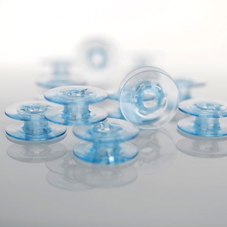 Pfaff Kunststoffspulen 10er-Pack blau
