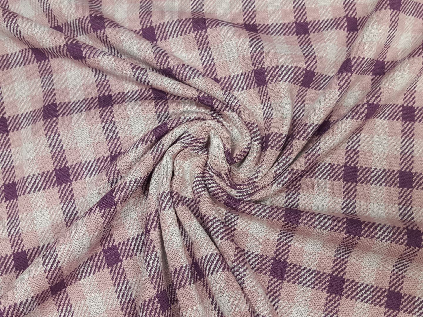 Plaid violett/altrosa