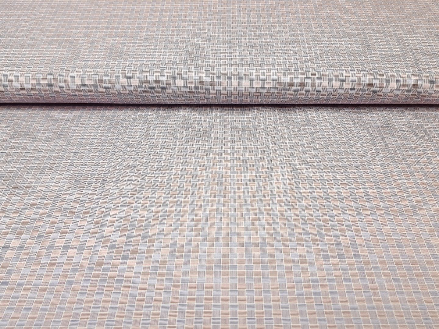 Popeline blau/weiss/rot