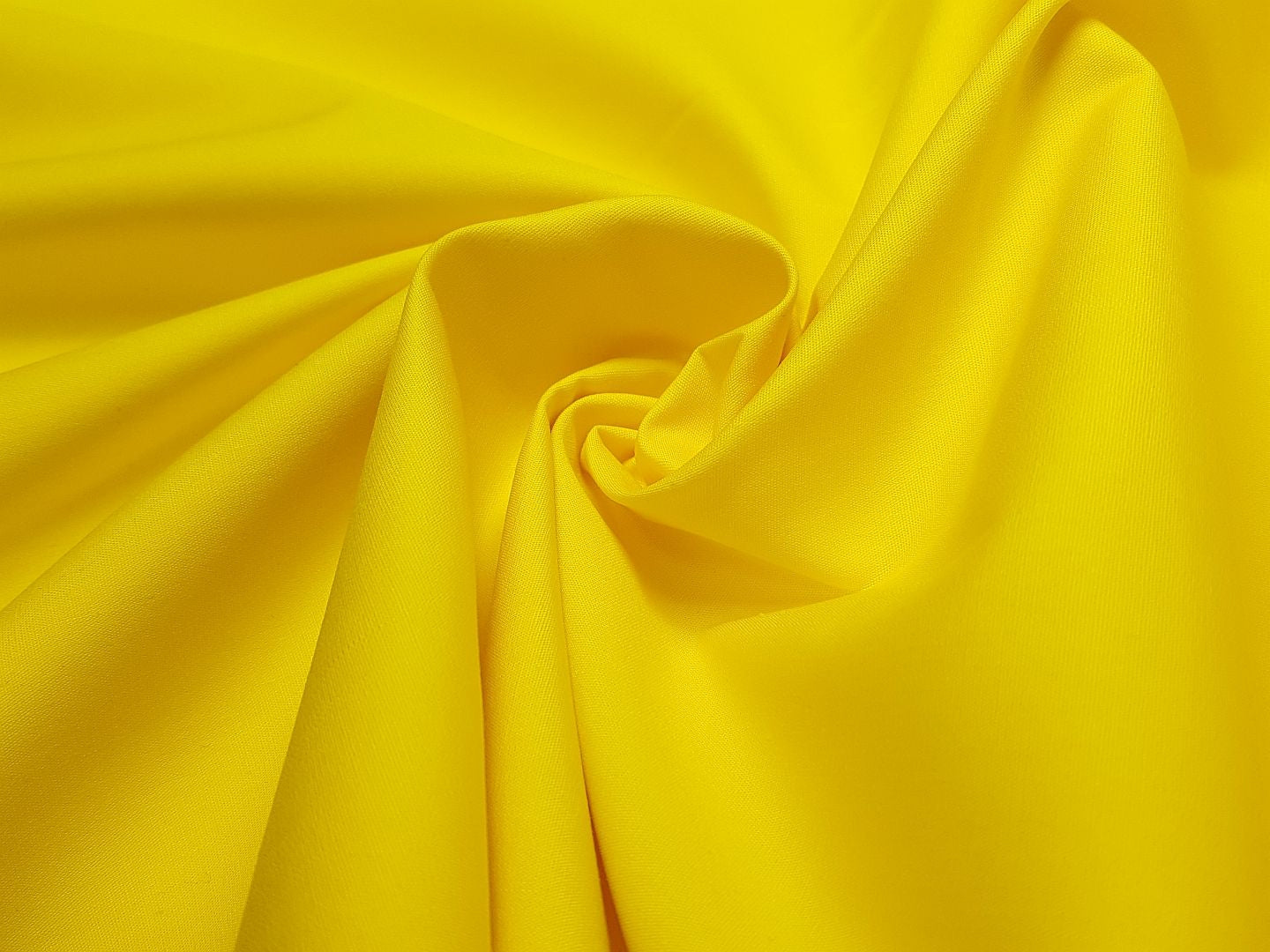 Popeline uni yellow