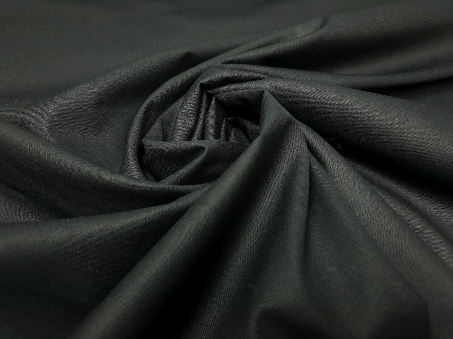 Popeline uni schwarz