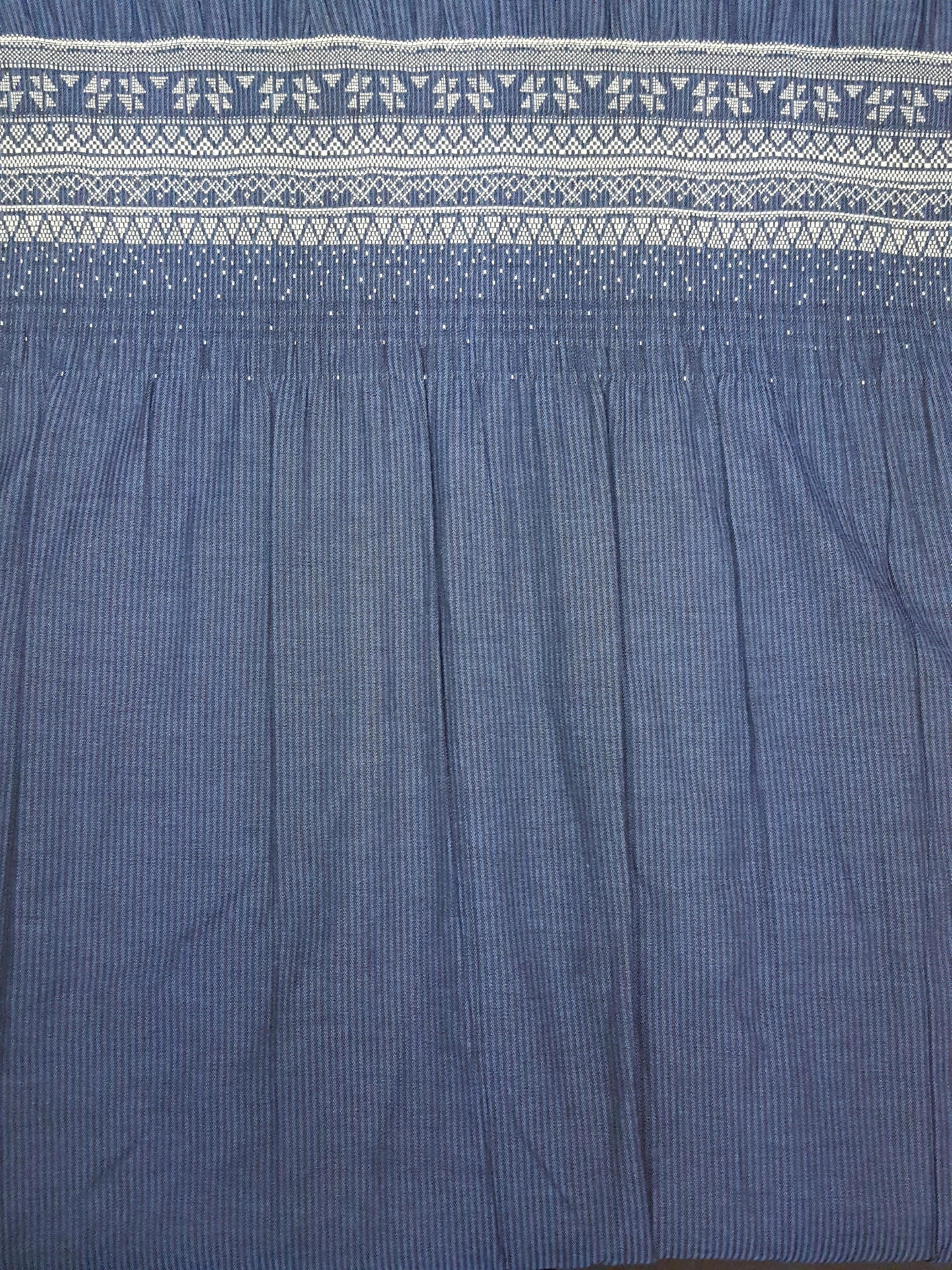 Priya gesmokt schwarz/royalblau/ecru