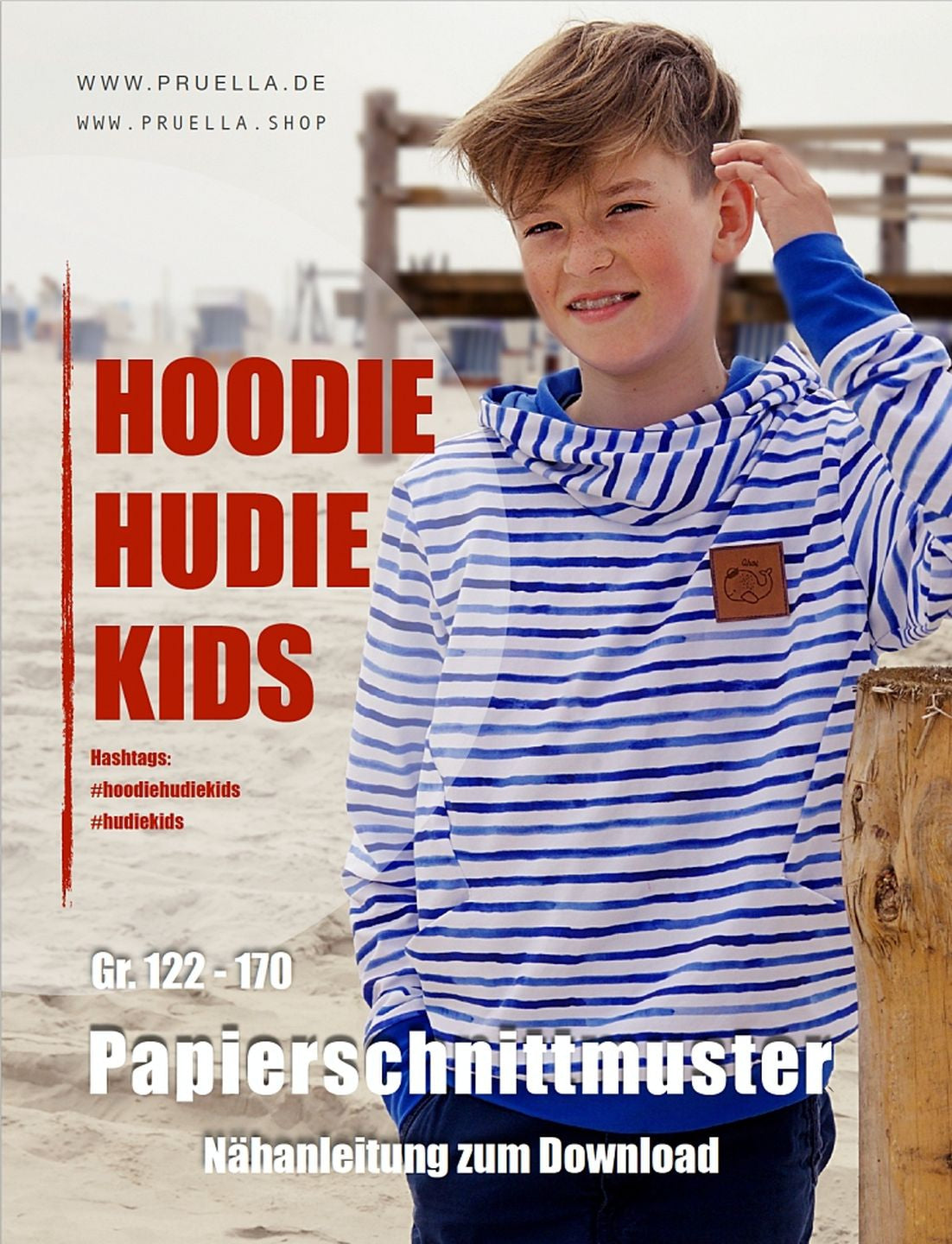 Hoodie Hudie Kids, Prülla Papierschnittmuster