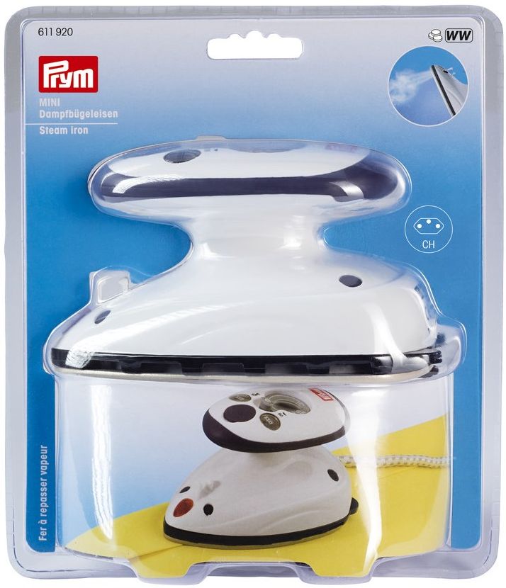 Prym Mini Dampfbügeleisen weiss