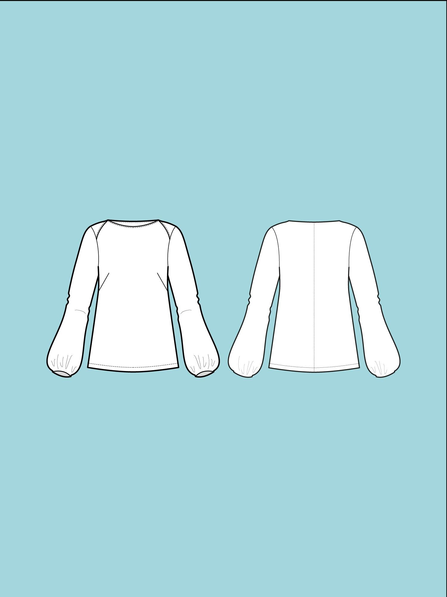Puff Shirt Papierschnittmuster von The Assembly Line