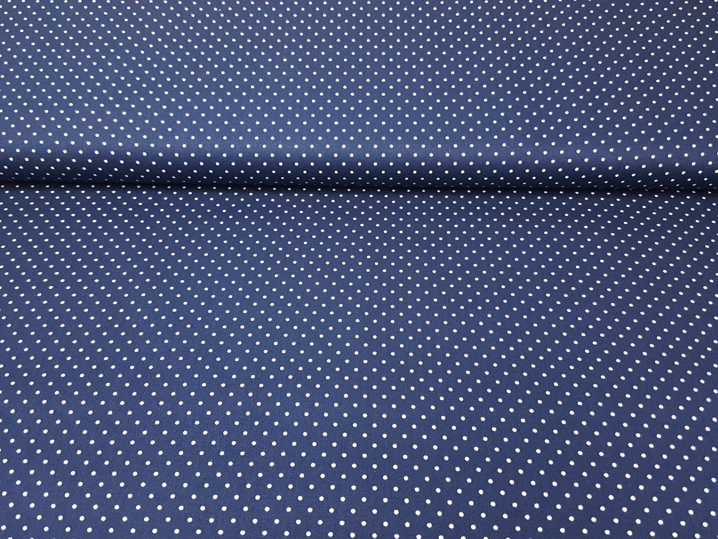 Punkte marine/weiss