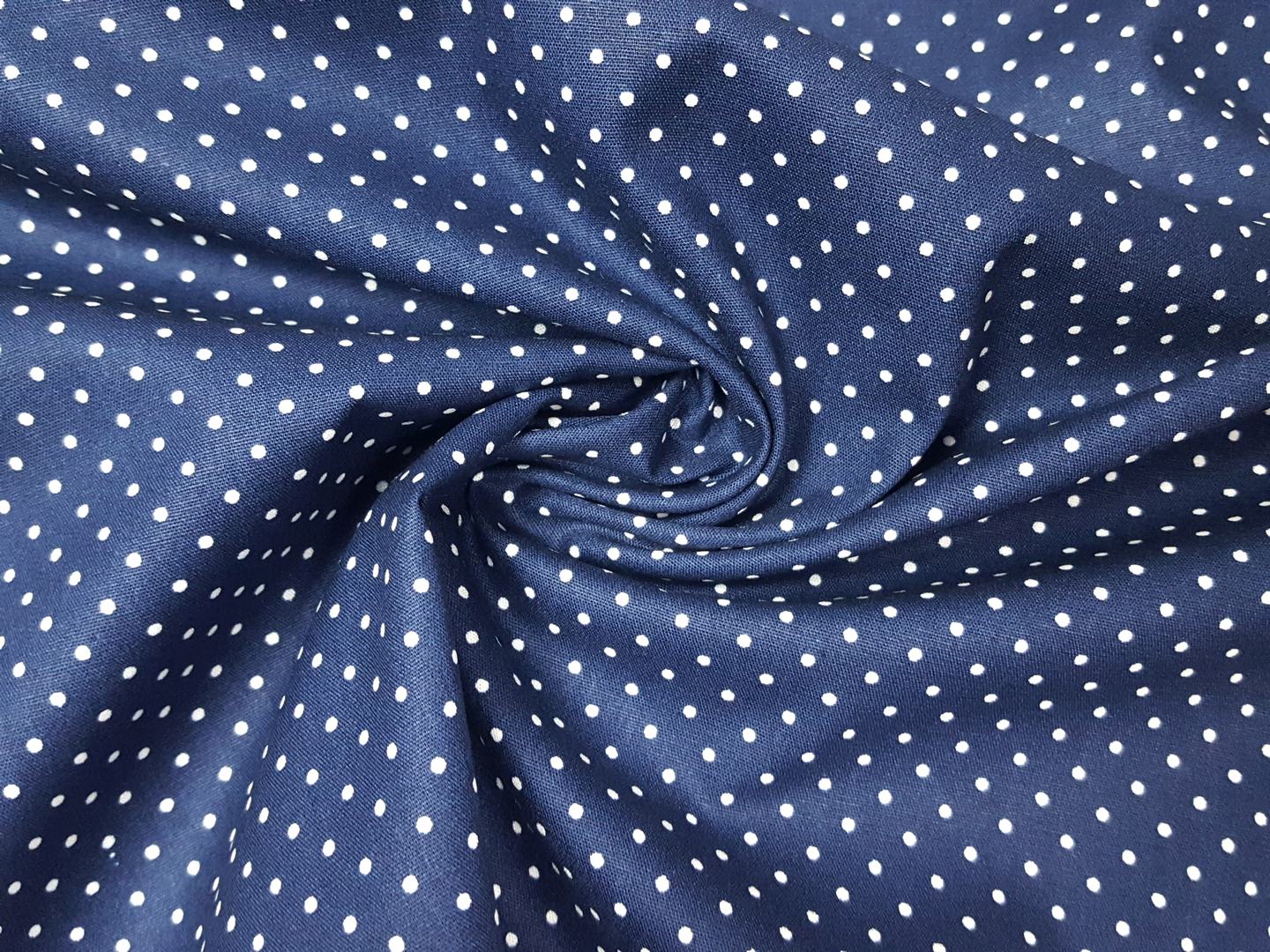 Punkte marine/weiss