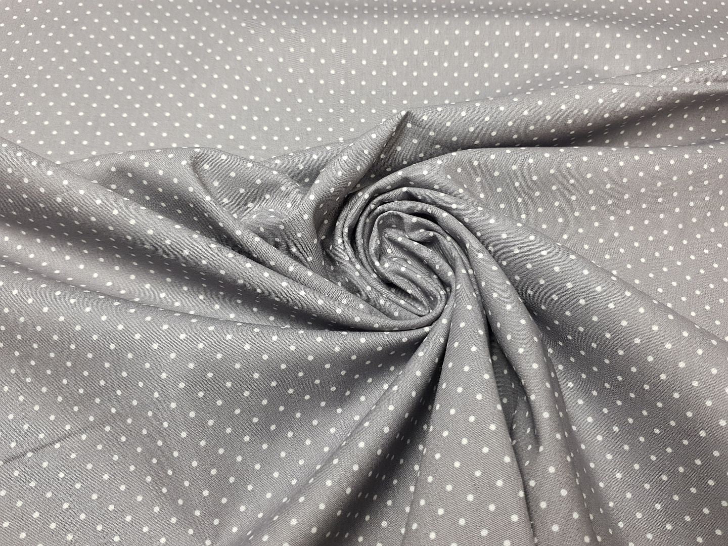 Punkte steingrau/weiss