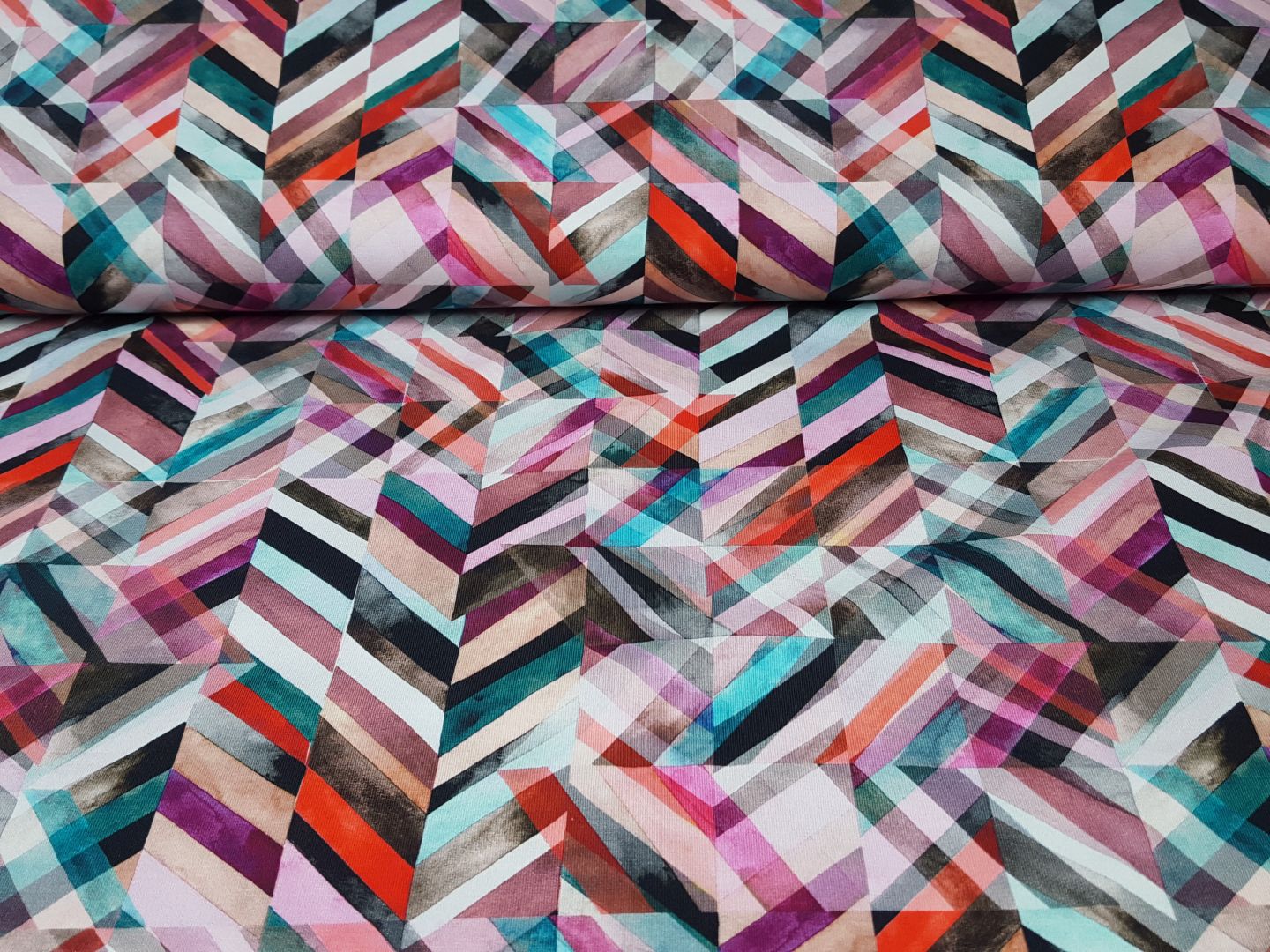 Rainbow Cut mint/beige/bunt