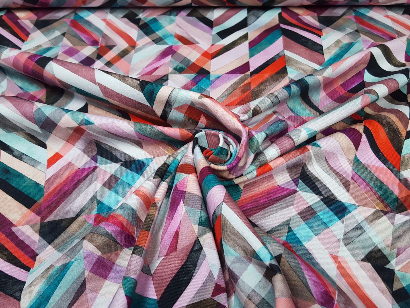 Rainbow Cut mint/beige/bunt