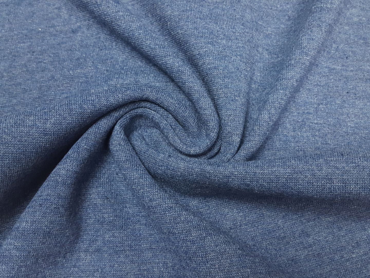 Recycling-Bündchen jeansblau melange