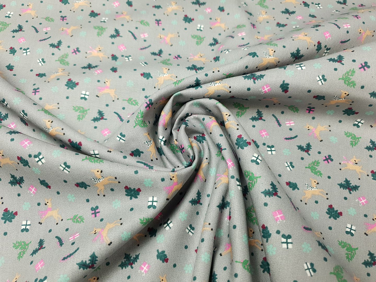 Reindeer grau/grün/pink/beige