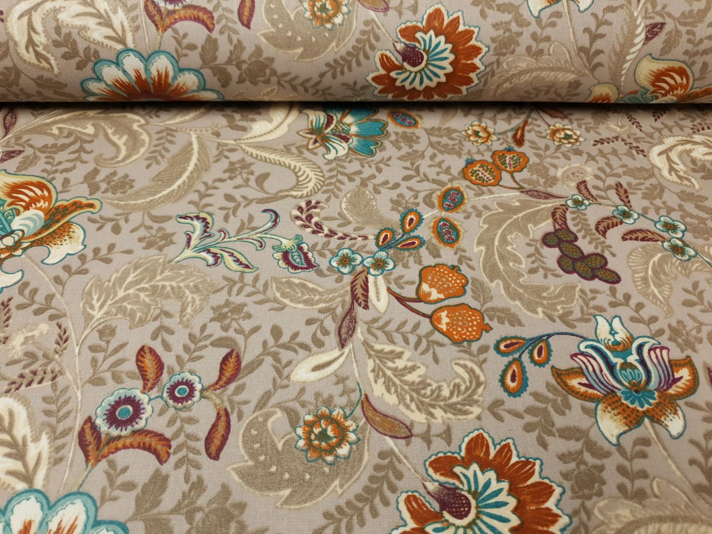 Retro lilagrau/beige/rost