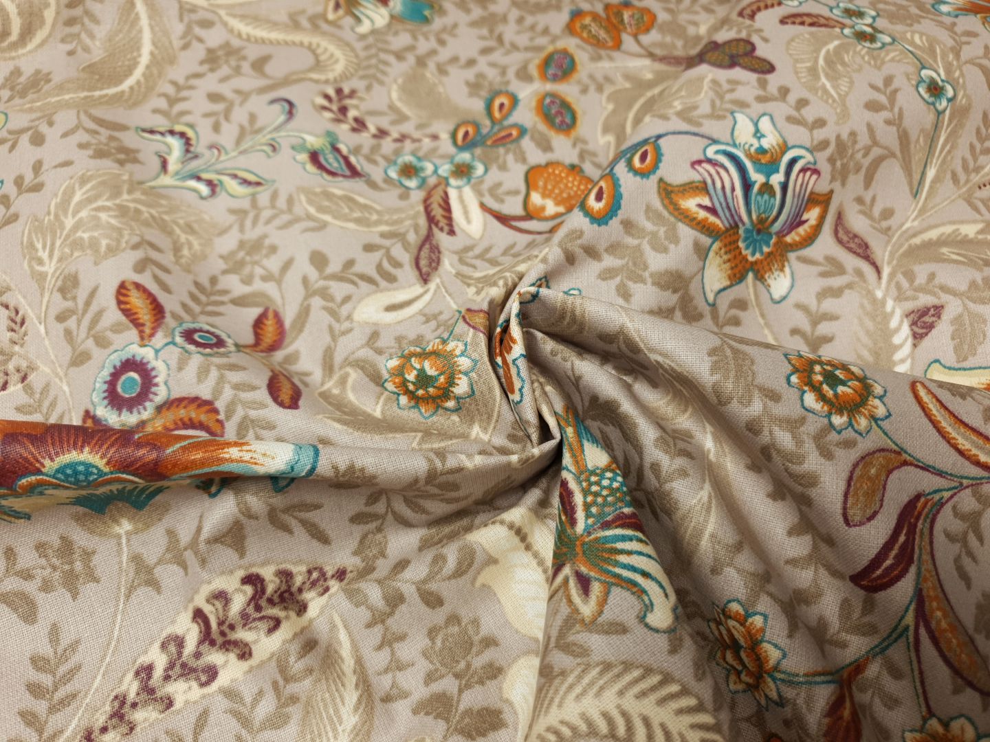 Retro lilagrau/beige/rost
