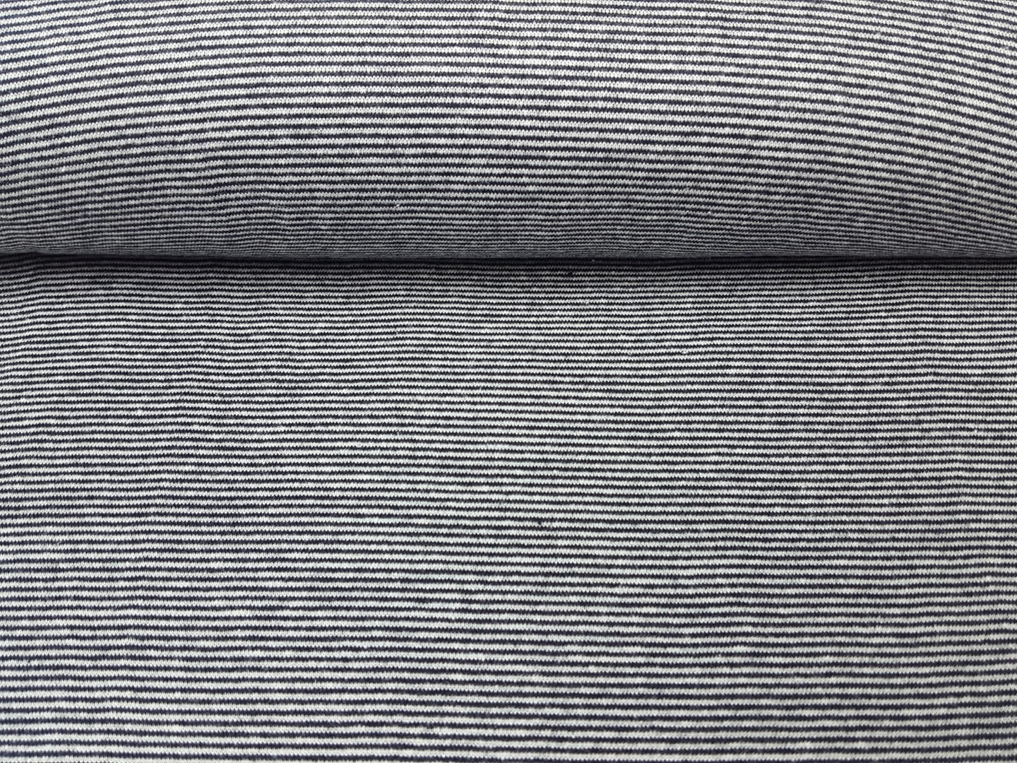 Ringelbündchen marine/weiss