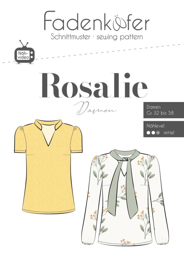 Papierschnittmuster Rosalie Damen von Fadenkäfer