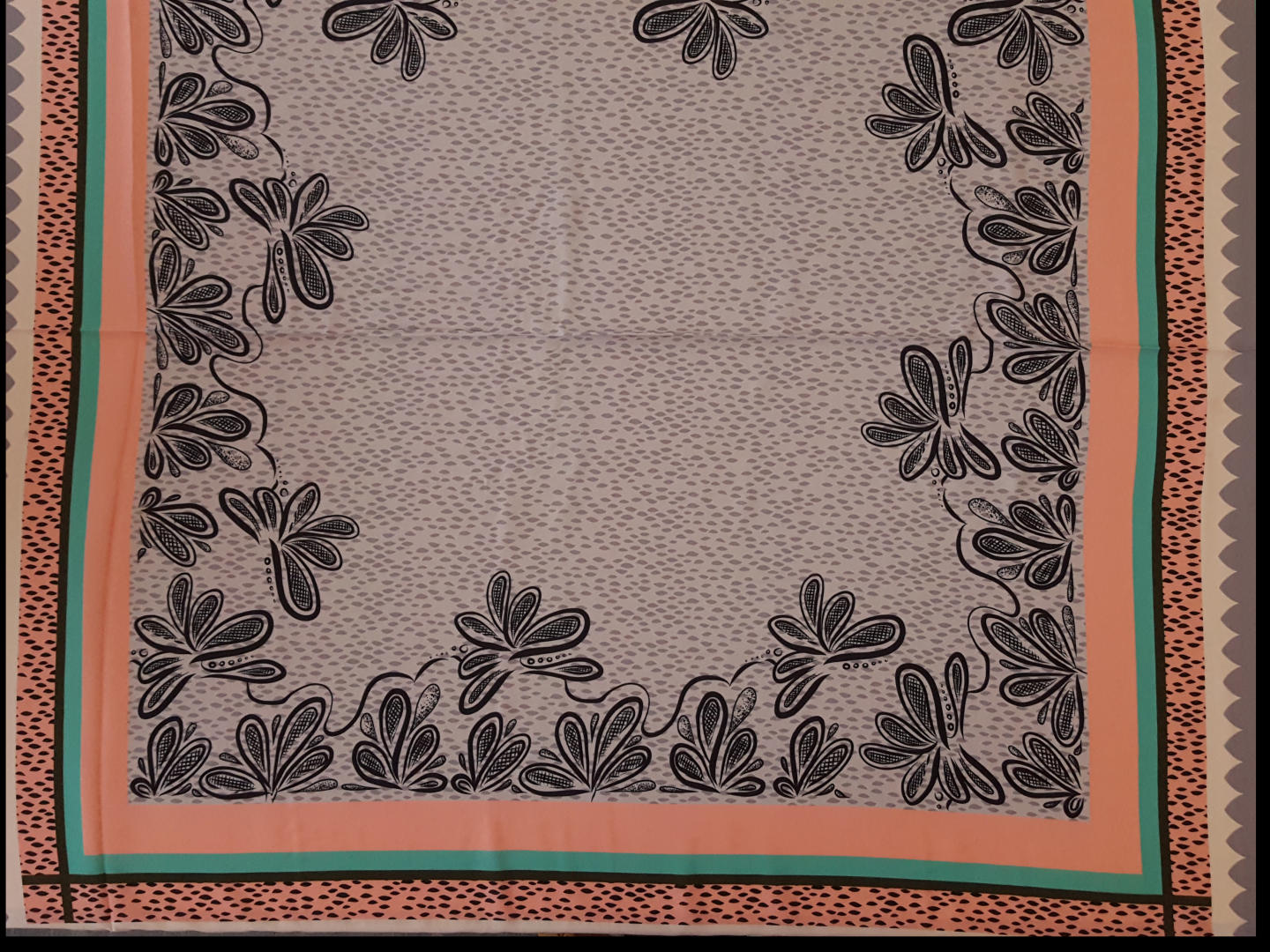 Scarf by Cherry picking Rapport Viskose Webware rosa/grau/mint
