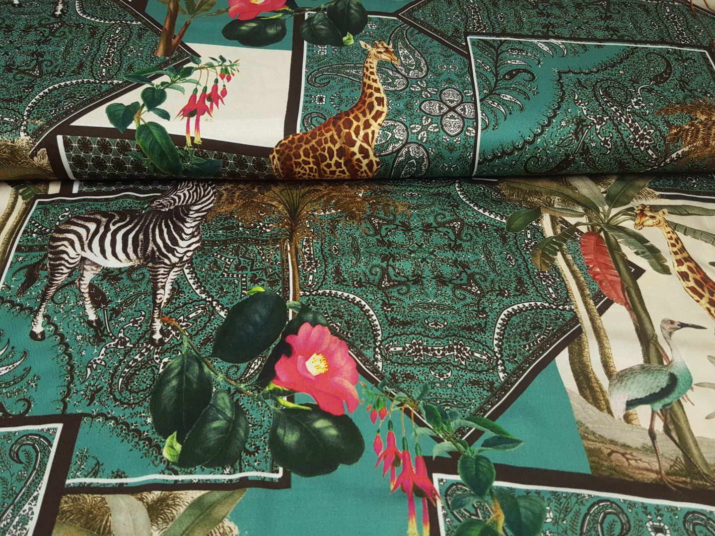 Scarfi Zebra türkis/bunt