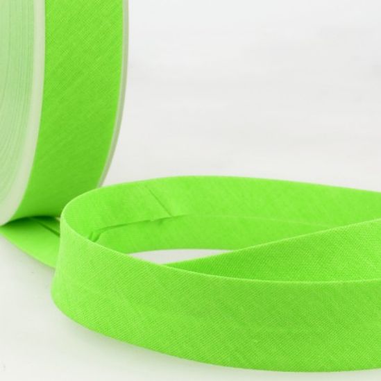 Schrägband Uni neongrün