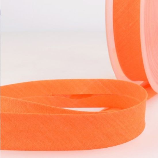 Schrägband Uni neonorange