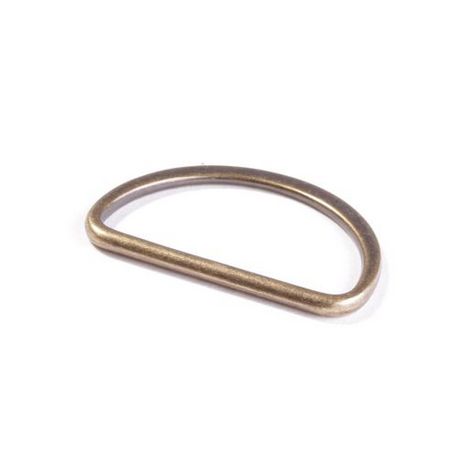 Halbrund-Ringe messing für 40mm Gurtband