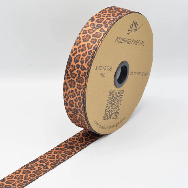 Gurtenband Kate 40mm goldbraun/schwarz