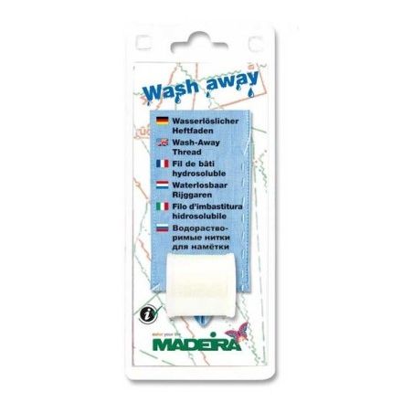 Madeira wasserlöslicher Heftfaden "Fadenschlag" weiss