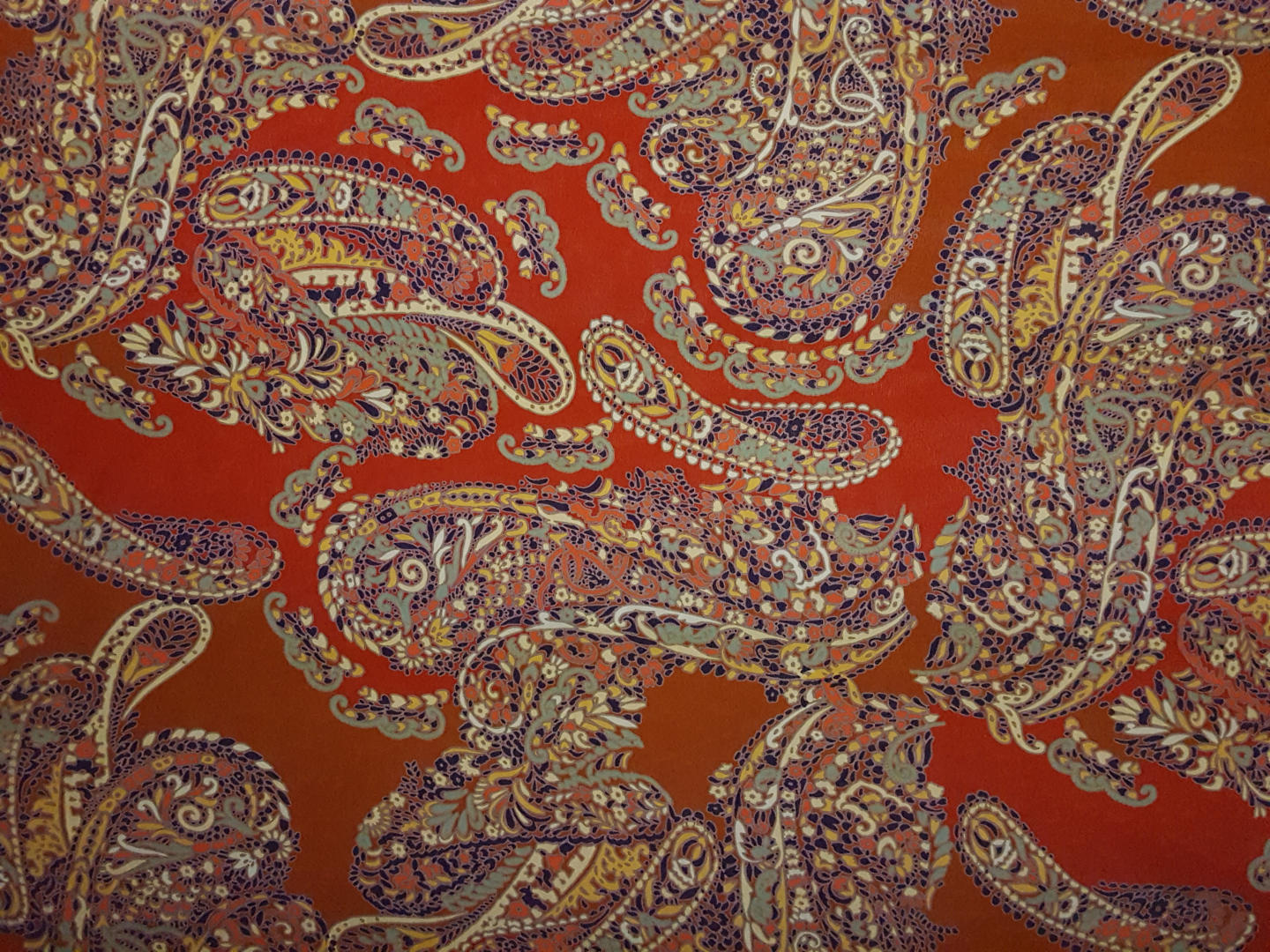 Seide Alta Moda rost/paisley/pastell