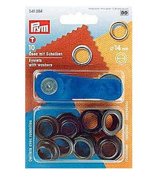 Ösen mit Scheiben 14mm brüniert