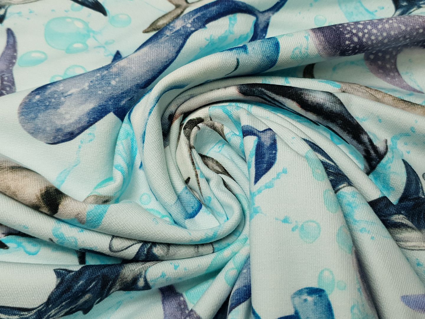 Sharky hellblau/aqua/grau/dunkelblau