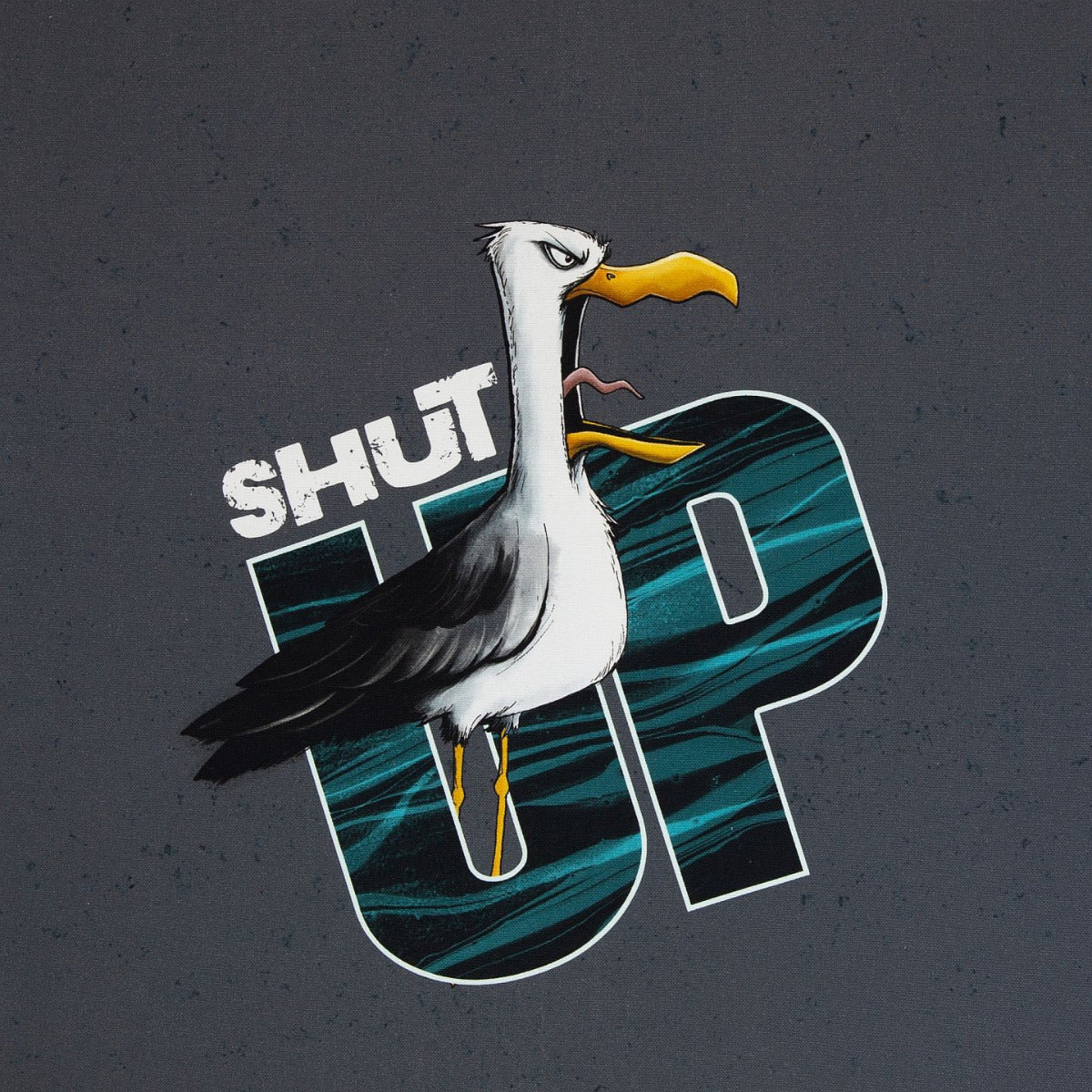 Panel Seagull Ole by Thorsten Berger dunkelgrau/petrol/schwarz/gelb/weiss