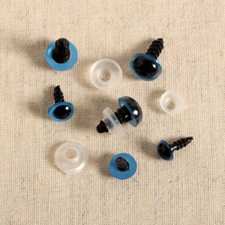 Sicherheits Augen Set blau
