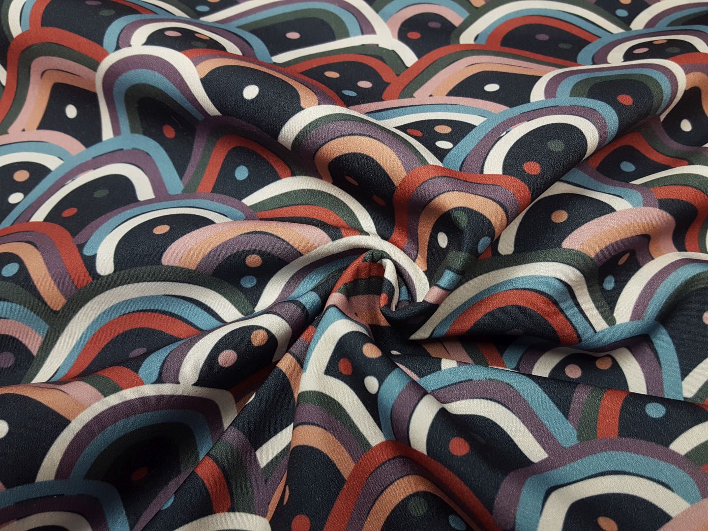 Softshell Rainbow nachtblau/bunt