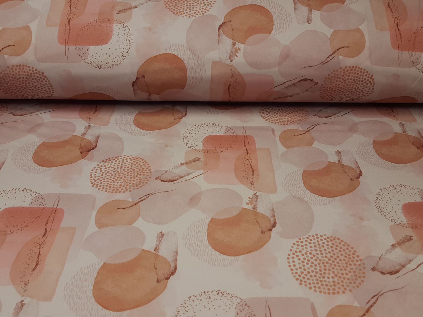 Softshell Soft Circles sand/lachs/rosa