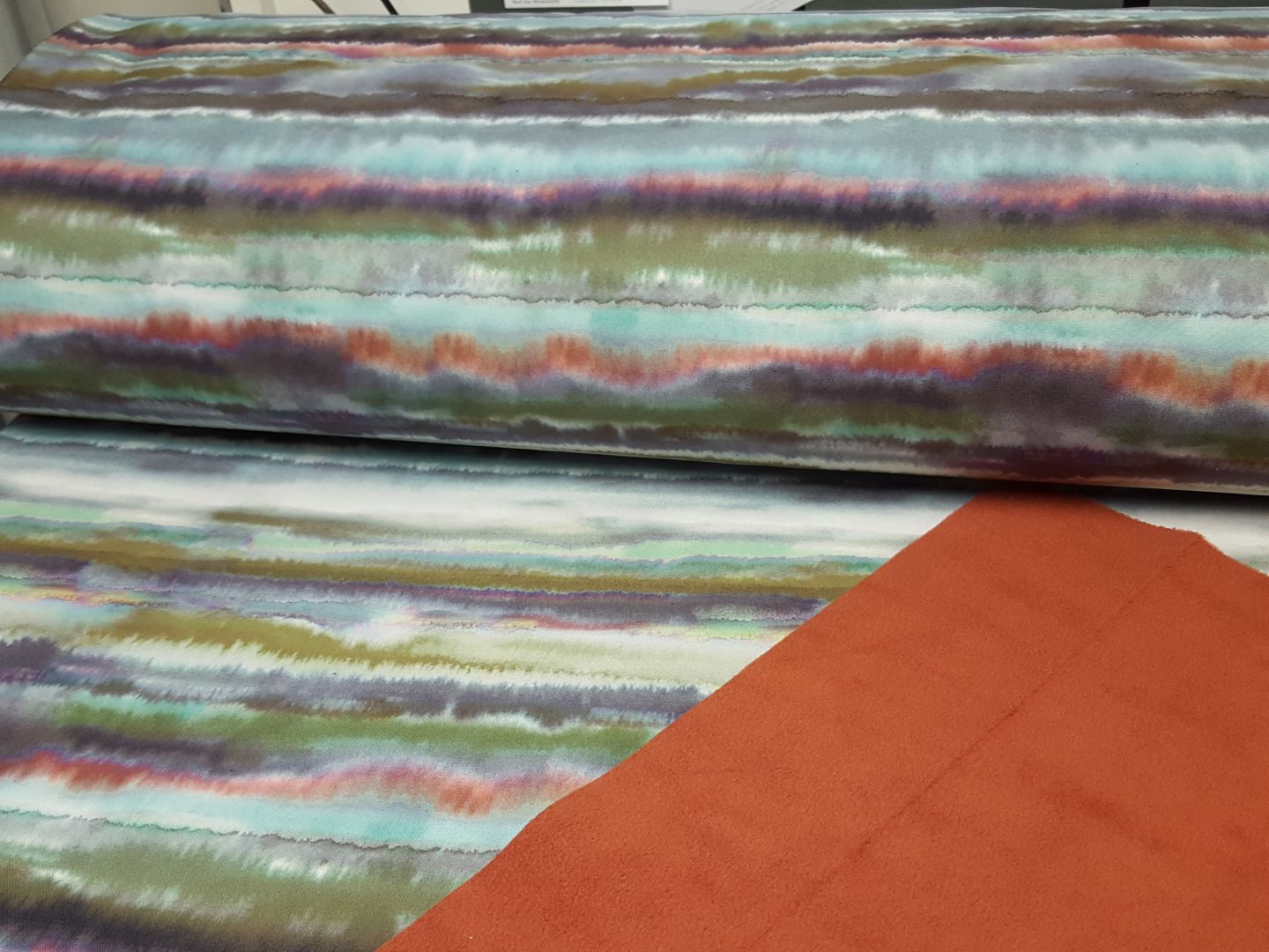 Softshell Waves mint/olive/watercolour