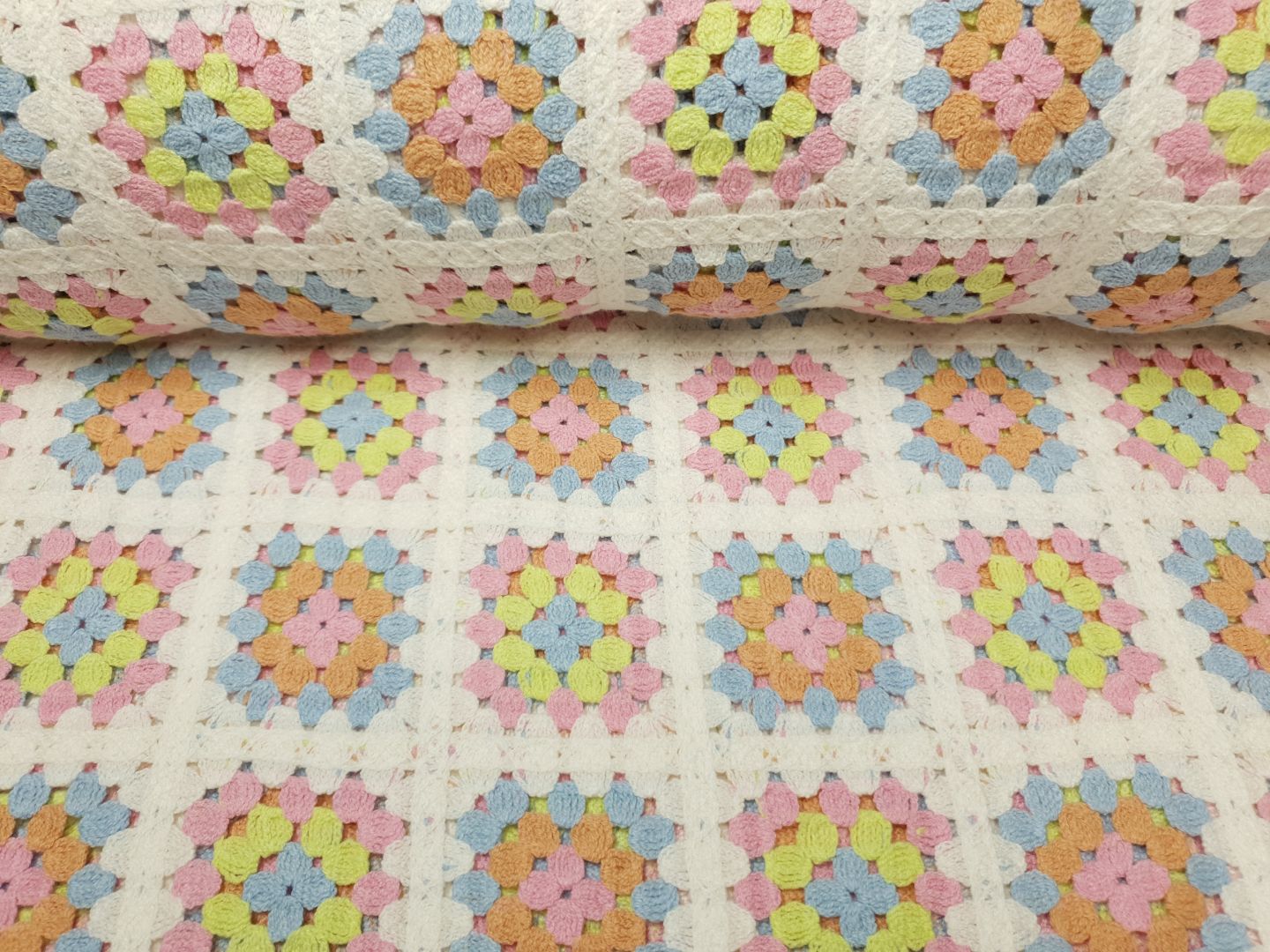 Sorbetto ecru/rosa/lime/orange/blau