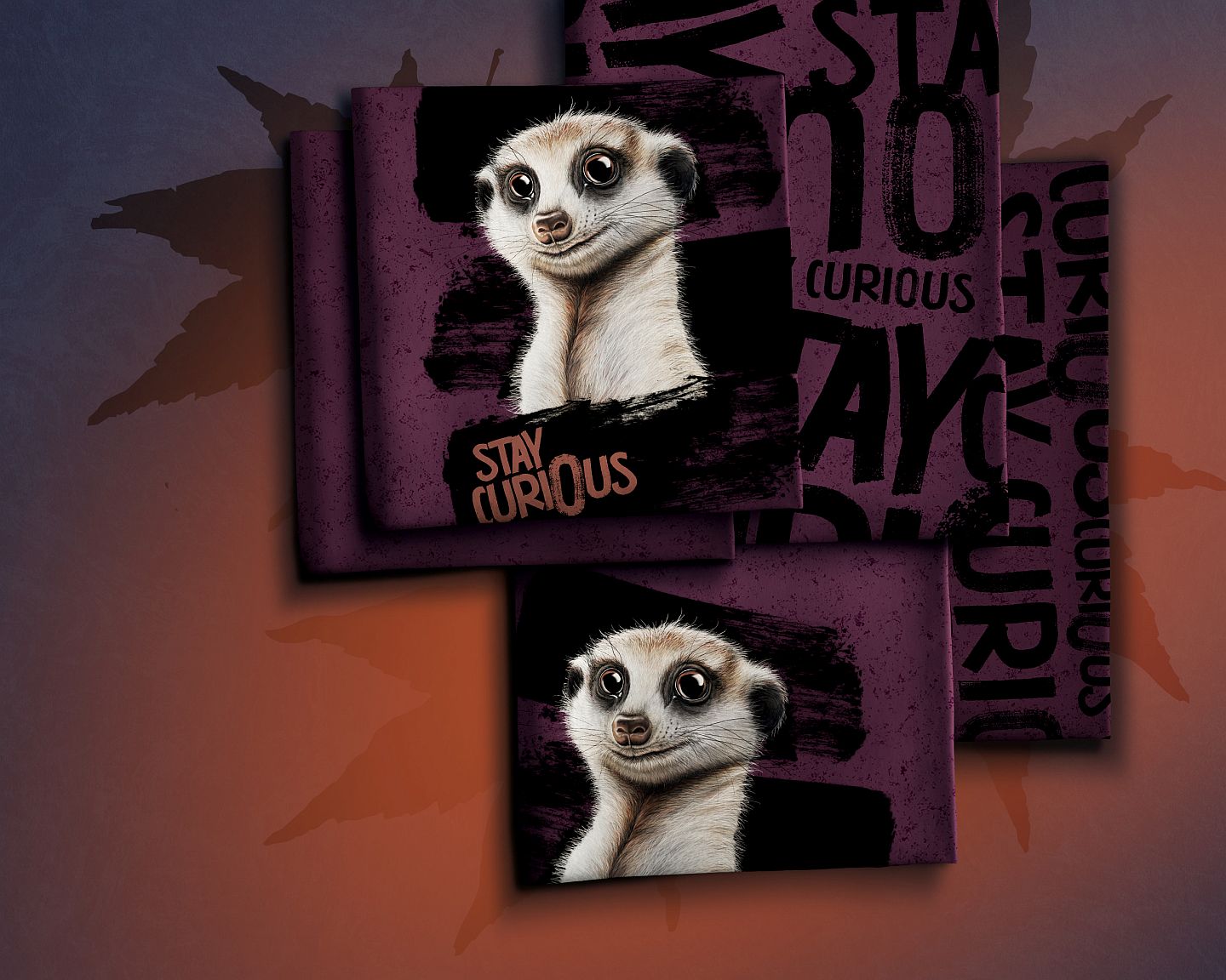 Panel Stay Curious by Thorsten Berger beere/schwarz