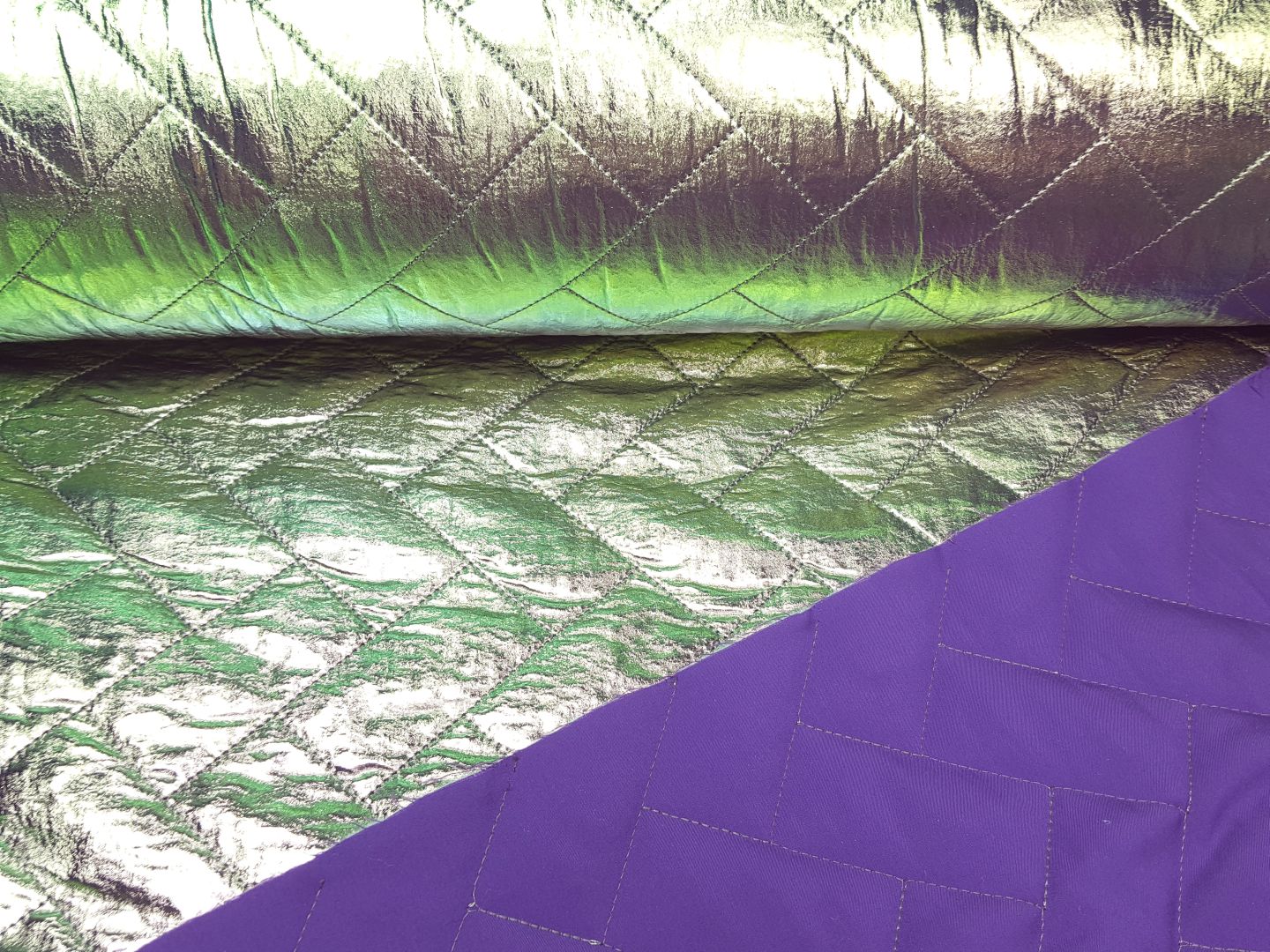 Einzelstück Stepper Poudre holografic silber/violett