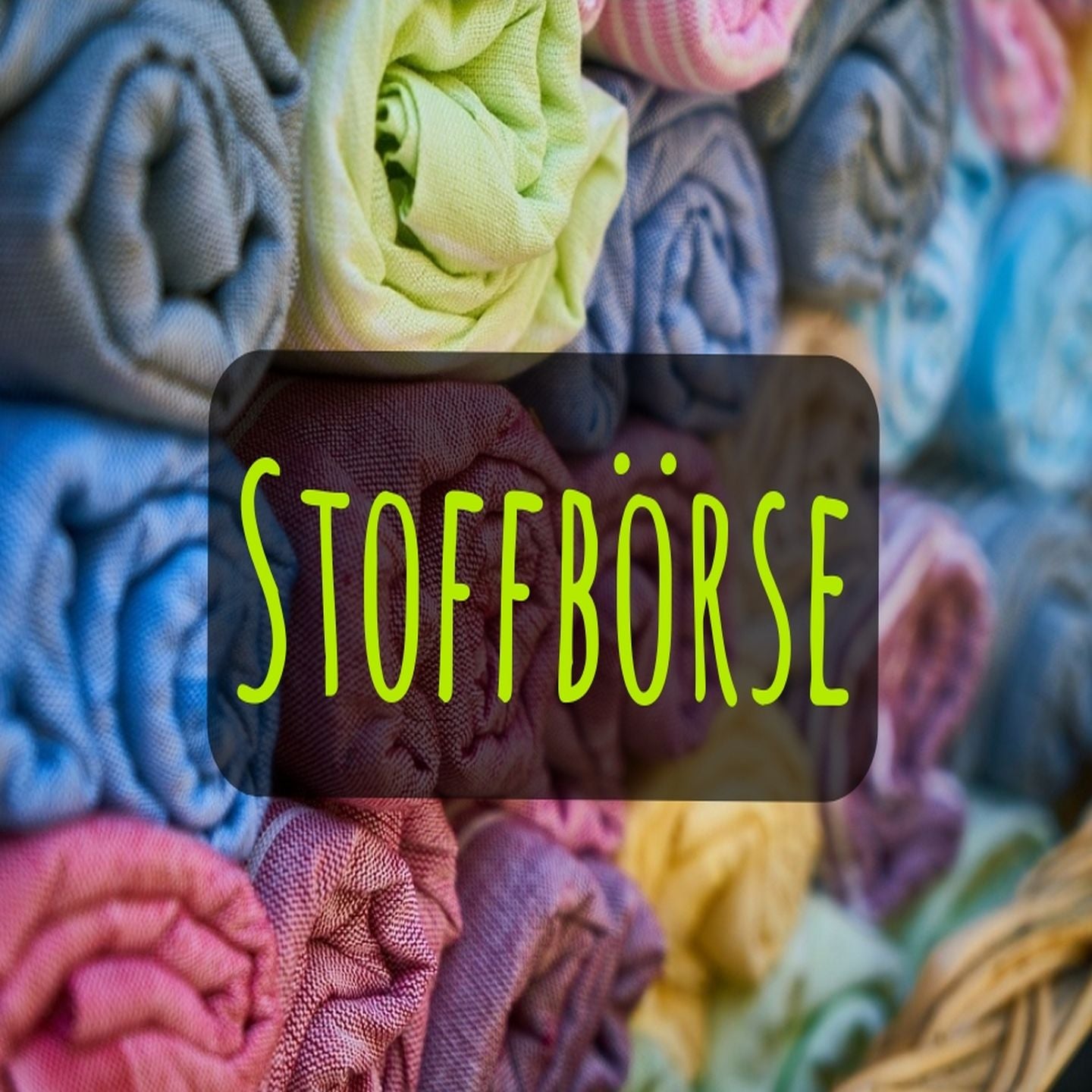 Verkaufstisch für die Stoffbörse am 29.09.2018