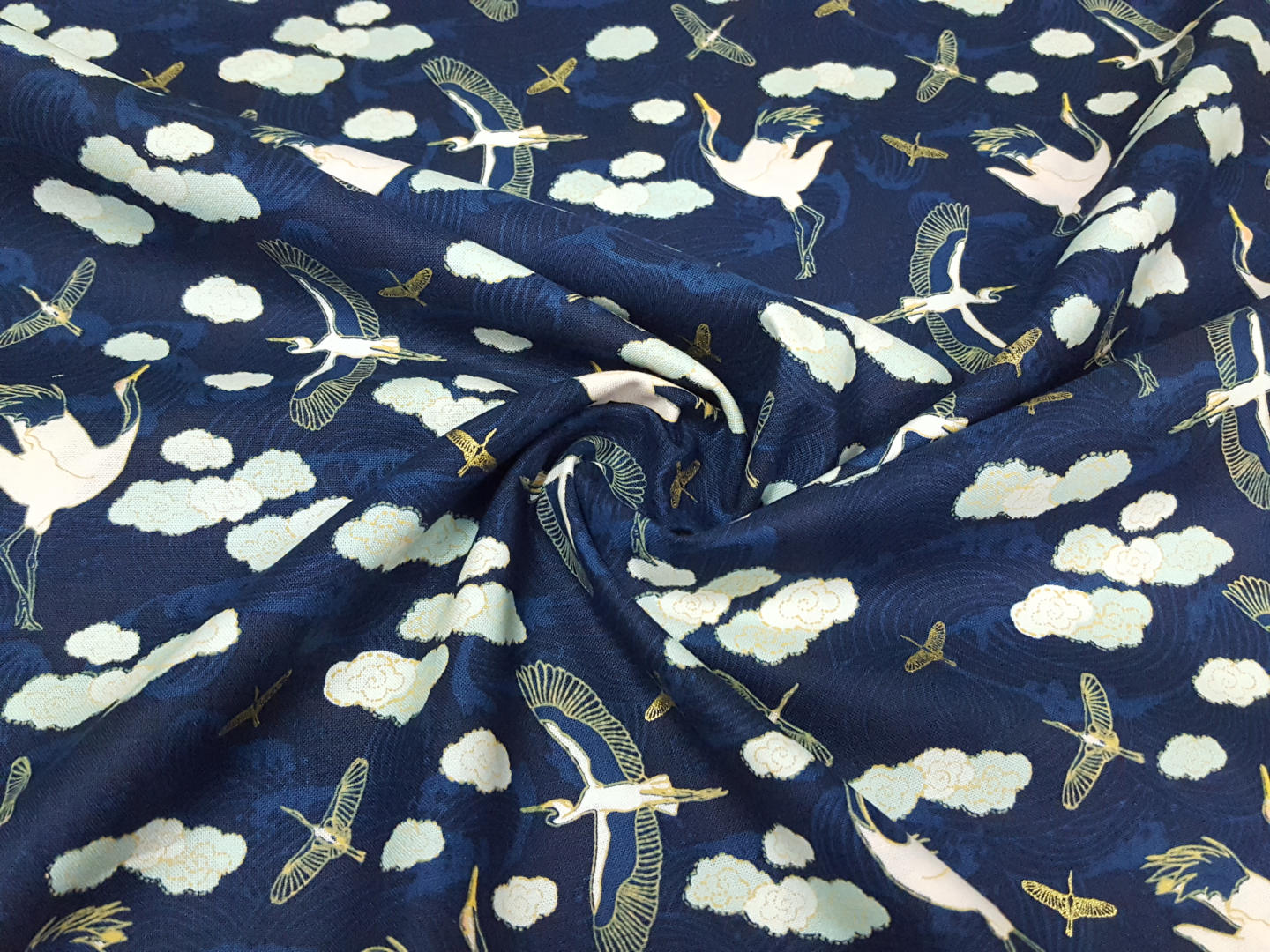 Storch Chan Graphics dunkelblau/gold/rosa/hellblau