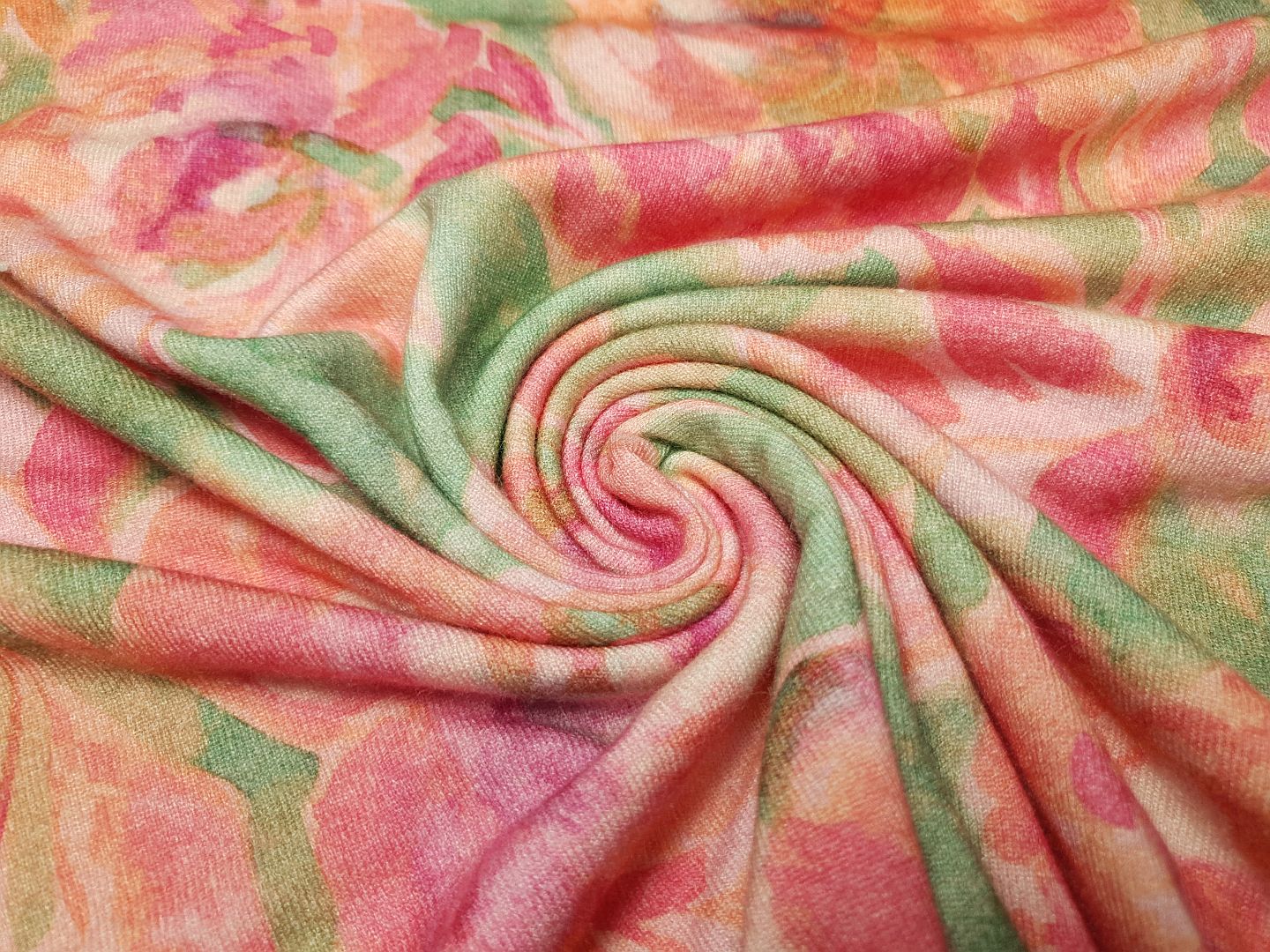 Strick Rose lindengrün/rosa/peach/pink