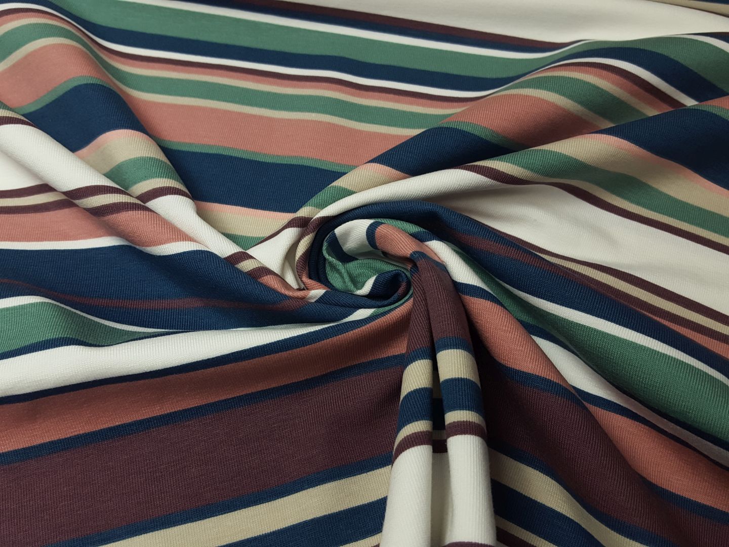 Stripe dustymint/altrosa/offwhite/beige