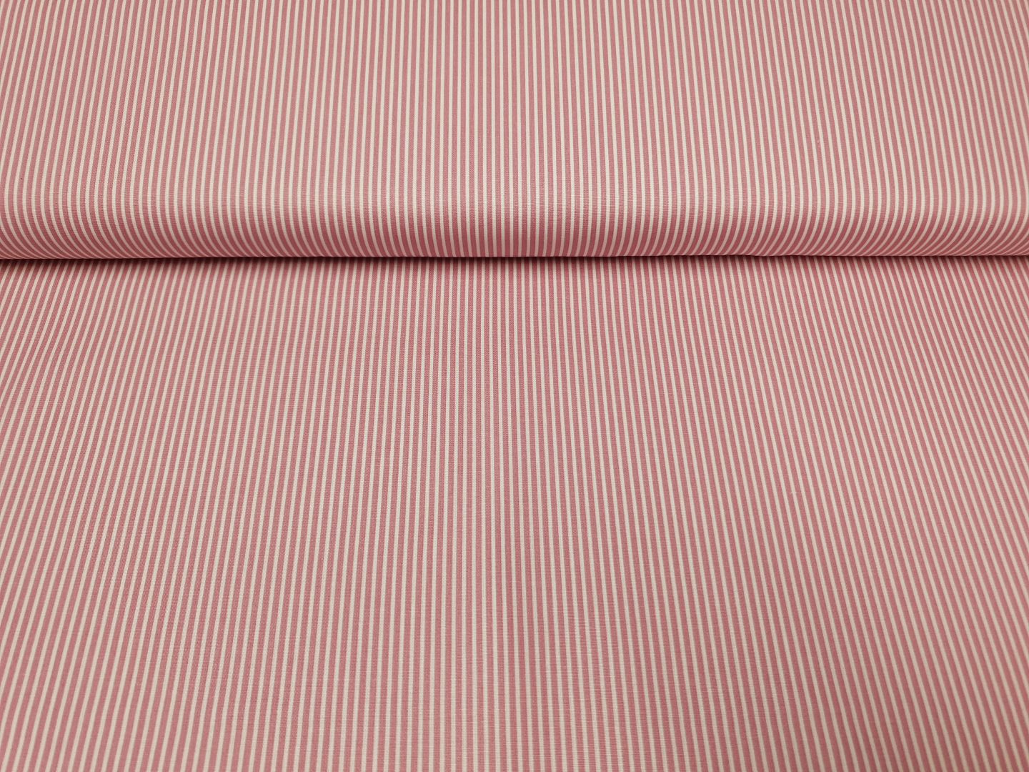 Stripes altrosa/weiss