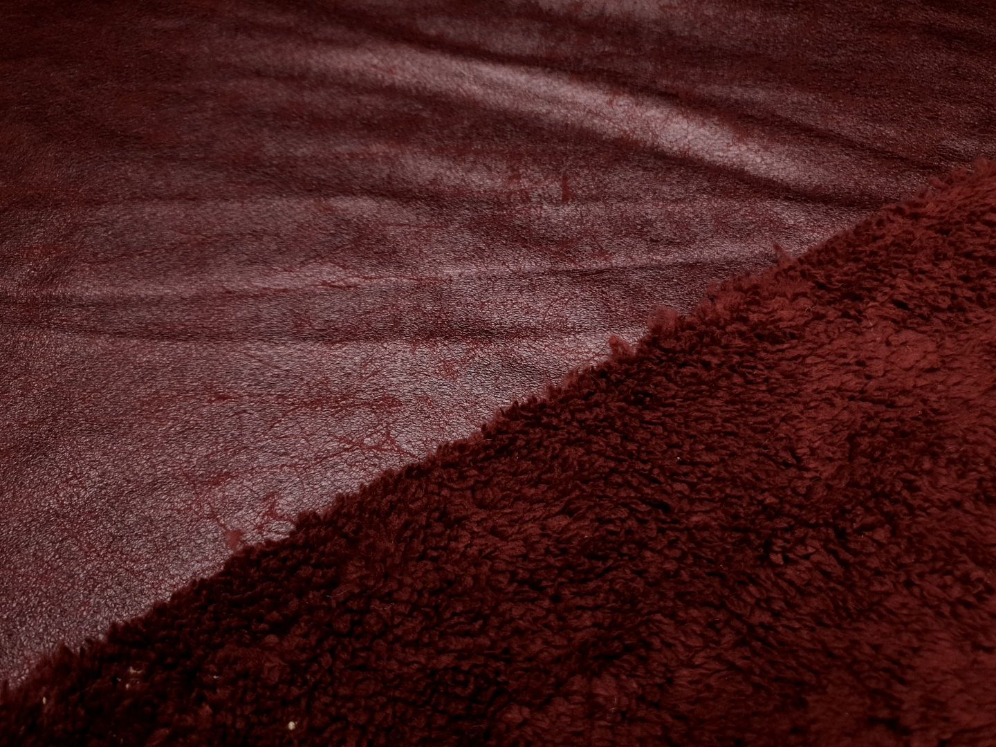 Suede Teddy bordeaux