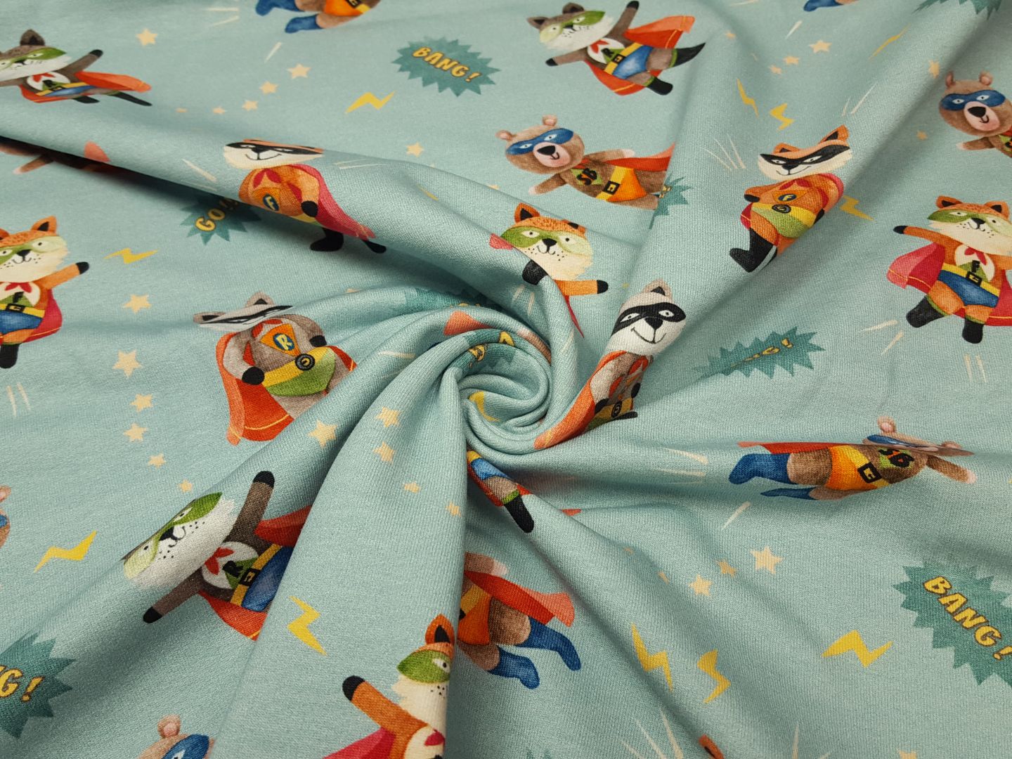 Super Hero hellblau/bunt