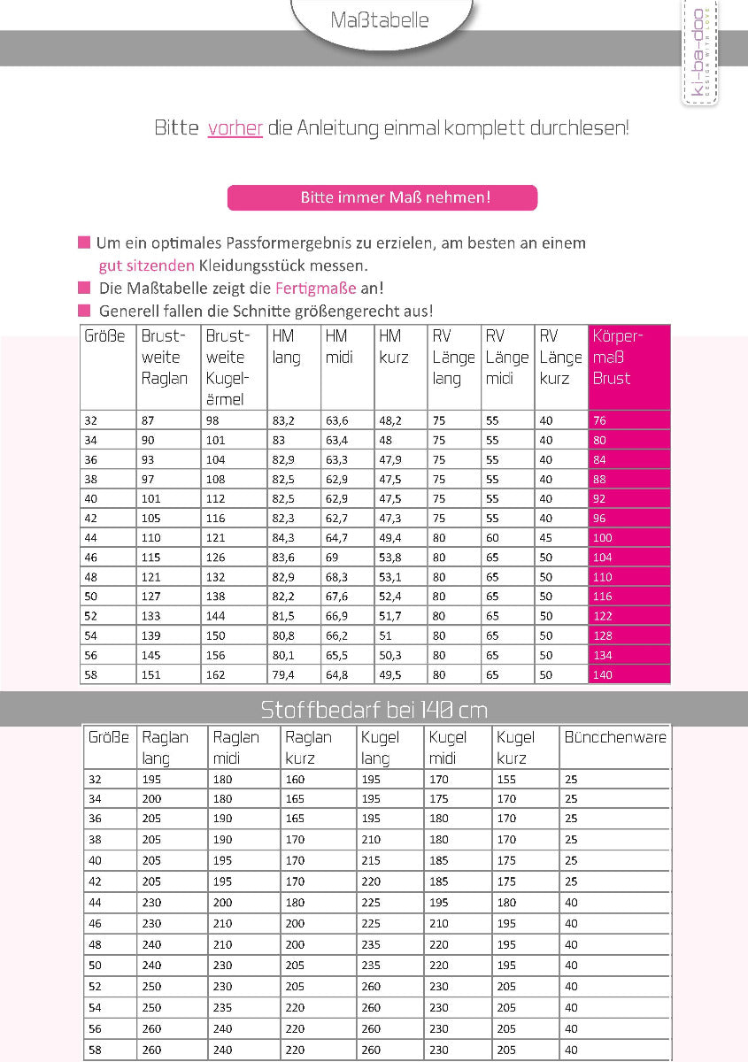 Sweatjacke Mix&Match, Damen, Ki-ba-doo Papierschnittmuster
