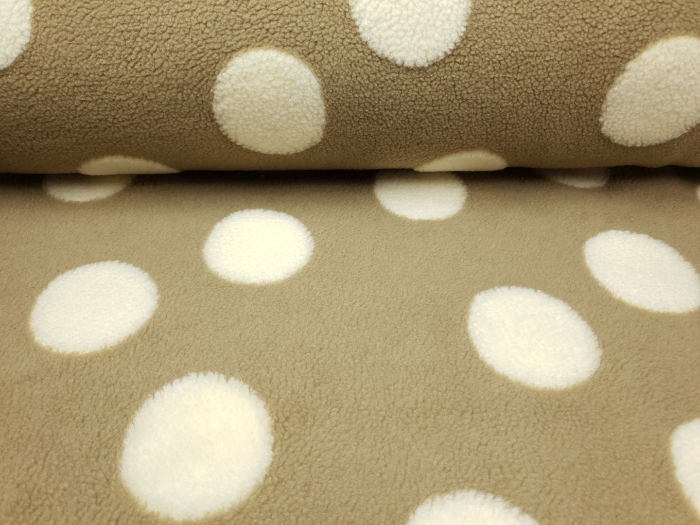 Teddy Dots beige/ecru